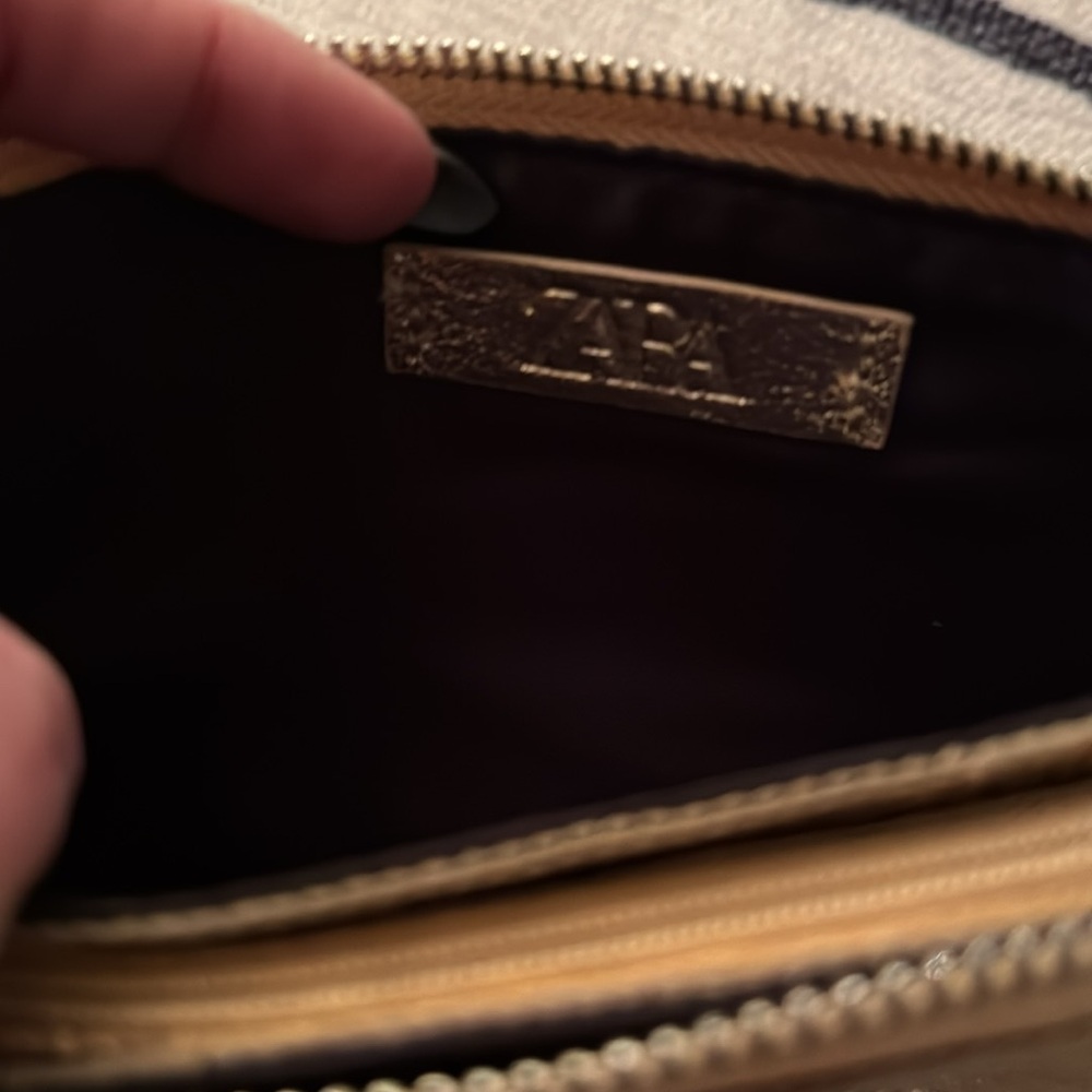 Zara bag on chain gold w/silver detail - Picture 7 of 11
